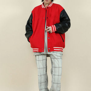 Chaqueta Bomber Varsity de Invierno Impermeable para Hombre, con Logotipo Personalizado, Bordado Chenille, Estampado en Cuero, Estilo Urbano, Fabricante OEM - Product Image 3