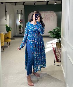 Lujo Les turco pakistaní trajes indio Punjabi Kurta Chic islámico traje Salwar elegante conjuntos Dubai - Product Image 6