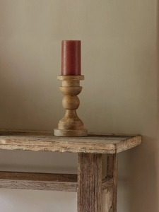 Porte-bougie en bois de mangue, porte-bougie en bois - Product Image 2