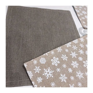 Tapis de Table en Coton Tissé Simple Couleur Menthe Coupe Brodé Design Western Décor Accessoire Tissé Isolation Chaude Cuisine Mariage - Product Image 2