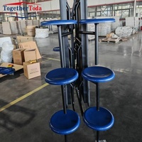 Tables de cantine pliantes personnalisables de 6 à 16 places avec chaises intégrées pour les cantines scolaires et d'usine