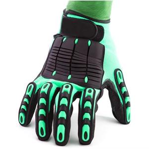 Gants de sécurité anti-choc en cuir, résistants aux coupures, paume en peau de chèvre, dos en croûte de vache, protection TPR - Product Image 5