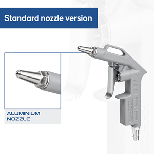 Pistola de Aire Profesional GAV de Alta Calidad Fabricada en Italia, de Aluminio, 60A con Boquilla Estándar para Compresores de Aire - Product Image 6