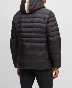 Veste matelassée surdimensionnée pour homme avec capuche, couleur personnalisée, deux tons, lourde, streetwear, hip hop, veste matelassée pour homme - Product Image 2