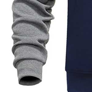 Chándal deportivo de alta calidad para hombre, informal, ajustado para gimnasio con cuello con capucha, diseño personalizado de alta calidad, Top con patrón sólido - Product Image 3