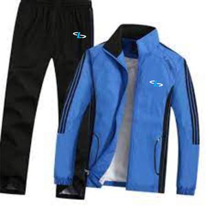 Ensembles de survêtements personnalisés pour hommes avec fermeture éclair pantalons de survêtement et sweat à capuche de sport ensemble deux pièces survêtement pour hommes - Product Image 2