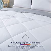 Échantillon gratuit couette alternative en duvet réversible extra chaude ultra douce lavable en machine literie couette insérer pour toutes les saisons
