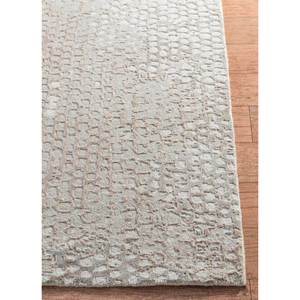 Kavi Ivory Hand Knotted Wool Bamboo Silk Rug Chaos Theory Collection-Abstract Pattern for Teen Living Room 10mm Hallway Friendly - Product Image 4