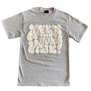 Camiseta de Alta Calidad con Estampado 3D en Relieve, Ropa para Hombre, 100% Algodón, Cuello Redondo, Mangas Cortas, Camiseta con Estampado en Relieve para Hombre - Product Image 2