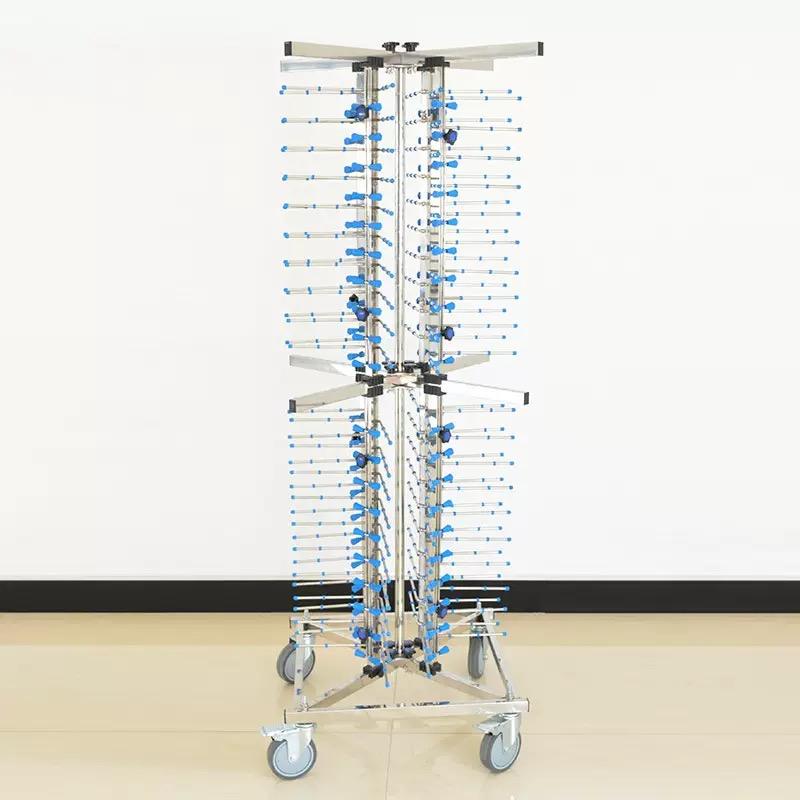 Stainless Steel Mobile Plate Rack Trolley Cart for 80 Dish Plates for ...
