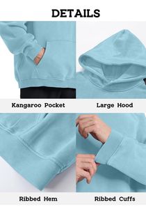 Sweat-shirt à capuche surdimensionné avec logo imprimé personnalisé de haute qualité pour hommes Couleur unie 100% coton mélangé par les fabricants - Product Image 5