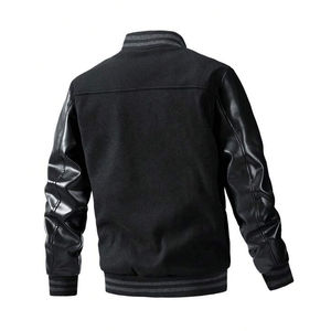 Chaquetas de béisbol unisex transpirables de moda Chaquetas universitarias de cuero de alta calidad - Product Image 2