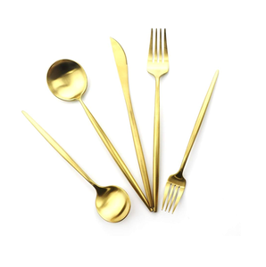 Juego de cubiertos de latón, juego de cubiertos de acero con espejo, juego de cubiertos de oro y plata del fabricante y exportador de la India - Product Image 4