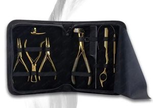 Kit d'outils d'extension de cheveux en métal de qualité supérieure-Pinces et accessoires complets pour extensions de cheveux professionnelles - Product Image 2