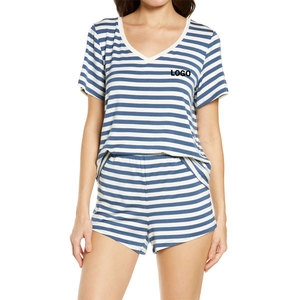 High Quality Custom Made Women's Summer Collection <b>Casual</b> <b>Short</b> Sleeve T-Shirt and <b>Shorts</b> Set Solid Pattern Street Wear - Product Image 3