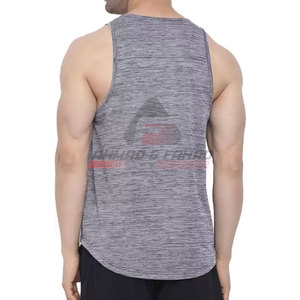 2025 nueva llegada camiseta sin mangas de Color personalizado de secado rápido transpirable de punto estilo Casual precio al por mayor - Product Image 3