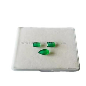 เกรด AAA มรกตธรรมชาติความเงางามคุณภาพดีเยี่ยมแปดเหลี่ยมลูกแพร์ตัด4.6X5.6มม. 5.6x8มม. zambian ORIGIN Green IGI สำหรับเครื่องประดับ - Product Image 1