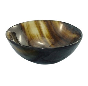 Bol en corne naturelle personnalisé le plus vendu bol de table décoratif en corne de vache au meilleur prix pour les fêtes - Product Image 2