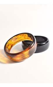 Brazalete de resina con diseño de color, brazalete de apertura de acrílico de resina de tamaño pequeño para mujeres y niñas, pulsera exquisita transparente para muñeca - Product Image 4