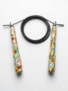 Corde à sauter professionnelle à manche en aluminium, câble en PVC de 3 mm avec roulements à billes pour entraînement en salle de sport, CrossFit et cardio - Product Image 6