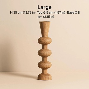Bougeoir en bois à six colonnes, idéal pour la décoration intérieure, centre de table et éclairage festif, fabriqué à la main en Inde - Product Image 5