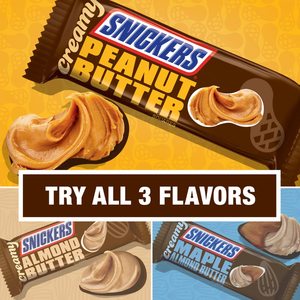 Barres chocolatées carrées individuelles au beurre de cacahuète crémeux SNICKERS, 1,4 once (paquet de 24) - Product Image 2