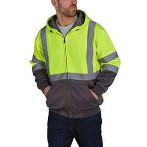 Chaqueta de Trabajo Ligera, Cálida, Gruesa, Aislante, Impermeable, Ignífuga, de Alta Visibilidad, Certificada CE, de Poliéster Resistente y Fluorescente - Product Image 1