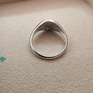 แหวนเงินแท้ 925 ชุบทอง 18k ดีไซน์น่ารัก สไตล์เรโทร สำหรับงานแต่งงาน งานปาร์ตี้ ใส่ได้ทั้งชายและหญิง ขายดี - Product Image 2