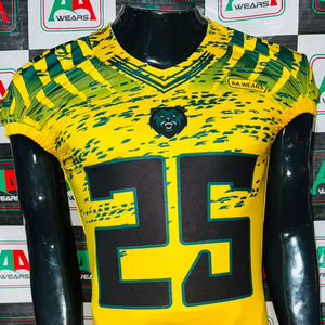 Maillot de football américain fan parent maillot sublimation attirail sergé broderie plus taille soutien personnalisé respirant véritable usine - Product Image 1