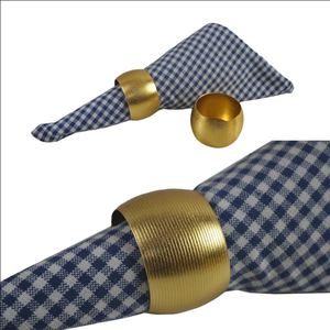 Anneaux de serviette en métal solide d'alliage de couleur multiple de décoration de mariage de vente directe d'usine de qualité standard pour la décoration de restaurant d'hôtel - Product Image 1