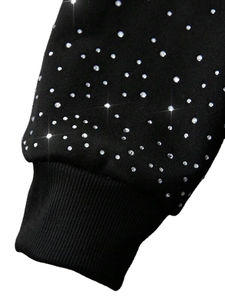 Sweat à capuche unisexe en polaire d'hiver avec strass en cristal, motif scintillant, idéal pour la vente en gros et les détaillants de mode - Product Image 4