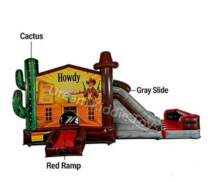 Château gonflable géant avec piscine pour parc d'attractions - Product Image 4