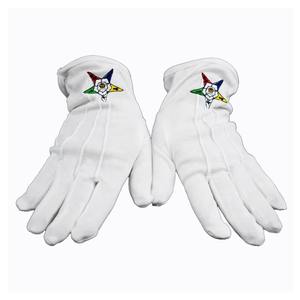 Gants maçonniques en coton de haute qualité, biodégradables, pour uniforme formel, cérémonie, parade, taille personnalisée - Product Image 4