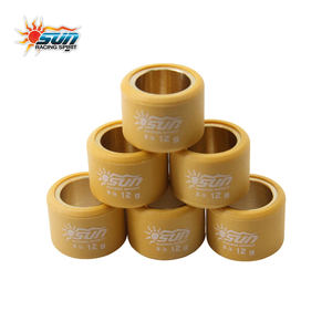 SUN Racing New Premium Quality Brass CVT Roller Weights Wear Resistant 20x15mm 12G 6PCS Yellow <b>Scooter</b> Transmission <b>Parts</b> - Product Image 5