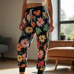 Mujeres 450GSM EE. UU. Impreso Pantalones de chándal Casual Fitness Ejercicio Mujer Pantalón Pijama Gráfico Digital Impreso Pantalones de chándal Damas - Product Image 1
