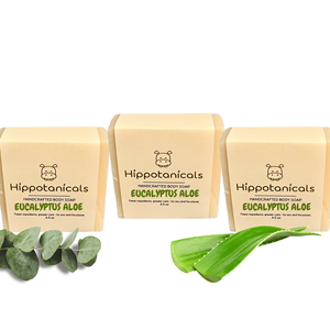Hippotanicals - Barra de Loción Humectante Vegana y Ecológica de Eucalipto y Aloe, Hecha a Mano, Proceso en Frío, Sin Palma, Natural - Product Image 3