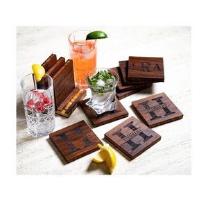 Posavasos redondos de nogal de acacia de alta calidad, posavasos de madera, posavasos de alta calidad para alfombrillas y almohadillas de mesa - Product Image 6