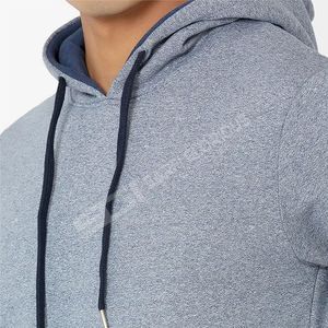 Nuevo invierno 2025 sudaderas personalizadas para hombre 100% algodón polar gráfico pulóver sudaderas con capucha de gran tamaño para hombres - Product Image 5