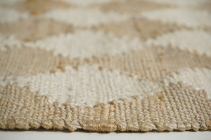 Handmade & Machine-Made Reversible Jute Area <b>Rug</b> Stylish Eco-Friendly Home Decor Accent for a Natural Living <b>Space</b> - Product Image 5