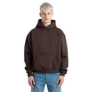 Sudadera con capucha Formal de gran tamaño de algodón 100% de lana francesa para mujeres y hombres, ropa informal estilo Hip Hop de invierno con logotipo bordado - Product Image 1