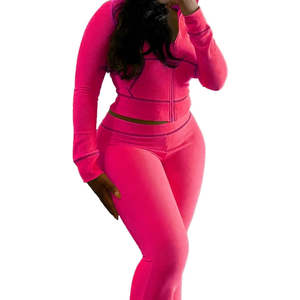 Custom Logo Winter Women's Eco-Friendly Fleece Retro <b>Y2K</b> Athleisure Sports Streetwear Flared Pants Hoodie Two-Piece <b>Tracksuit</b> - Product Image 1