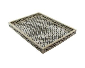 ASSISTANT INLAY PLATEAU PLATEAU DE SERVICE FAIT À LA MAIN LUXE Os Incrustation Ramadan Petit Déjeuner Alimentaire Fruits Café Thé Plateau Décoratif - Product Image 3