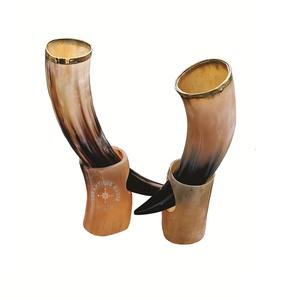 <b>Viking</b> Style Natural Buffalo Horn Gaiter Polished Animal Horn Craft for Home & Office Decoration - Product Image 2