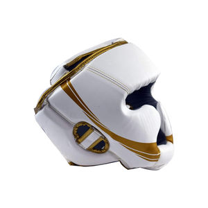 Profesional diseño personalizado cuero PU boxeo cabeza guardia Seguridad entrenamiento casco - Product Image 3