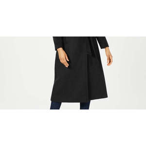 Cappotto lungo da donna Forecaster con cintura, nero, invernale, caldo, taglia 0 - Product Image 3