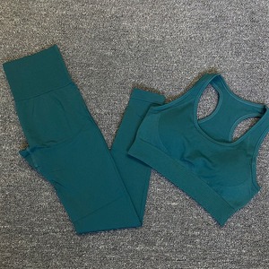 Women's Active Wear Gym Set XL Zip <b>Jacket</b> Sports Bra Workout Solid Plus Fitness <b>Yoga</b> Piece Suit for Breathable - Product Image 3