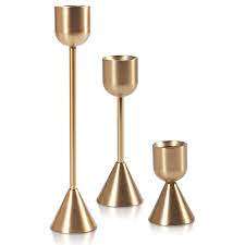 Soporte de vela de aluminio adornado Vintage clásico, artesanía artística para decoración del hogar de lujo y centro de mesa para eventos para Navidad - Product Image 2