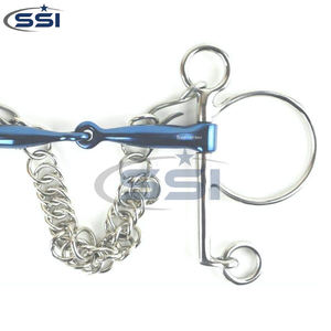 Bocado de Caballo de Acero Inoxidable de Primera Calidad con Cadena de Eslabones Simples, Equipo Personalizado para Carreras y Entrenamiento - Product Image 6