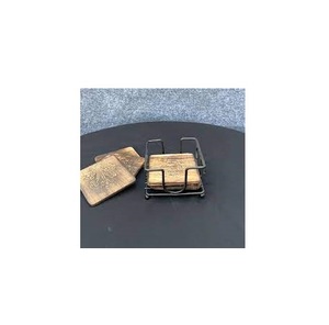 รถไฟเหาะโลหะแบบตั้งได้ชุดที่รองแก้วแบบกลมสำหรับเครื่องดื่มกาแฟ - Product Image 5