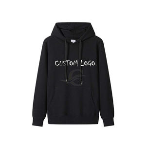 New Trend Men's Double-Layer Pullover Sudadera con capucha de algodón de diseño personalizado con detalle bordado para otoño - Product Image 1